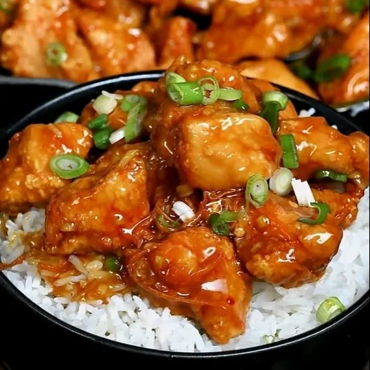 Nasi ayam ladahitam kecil