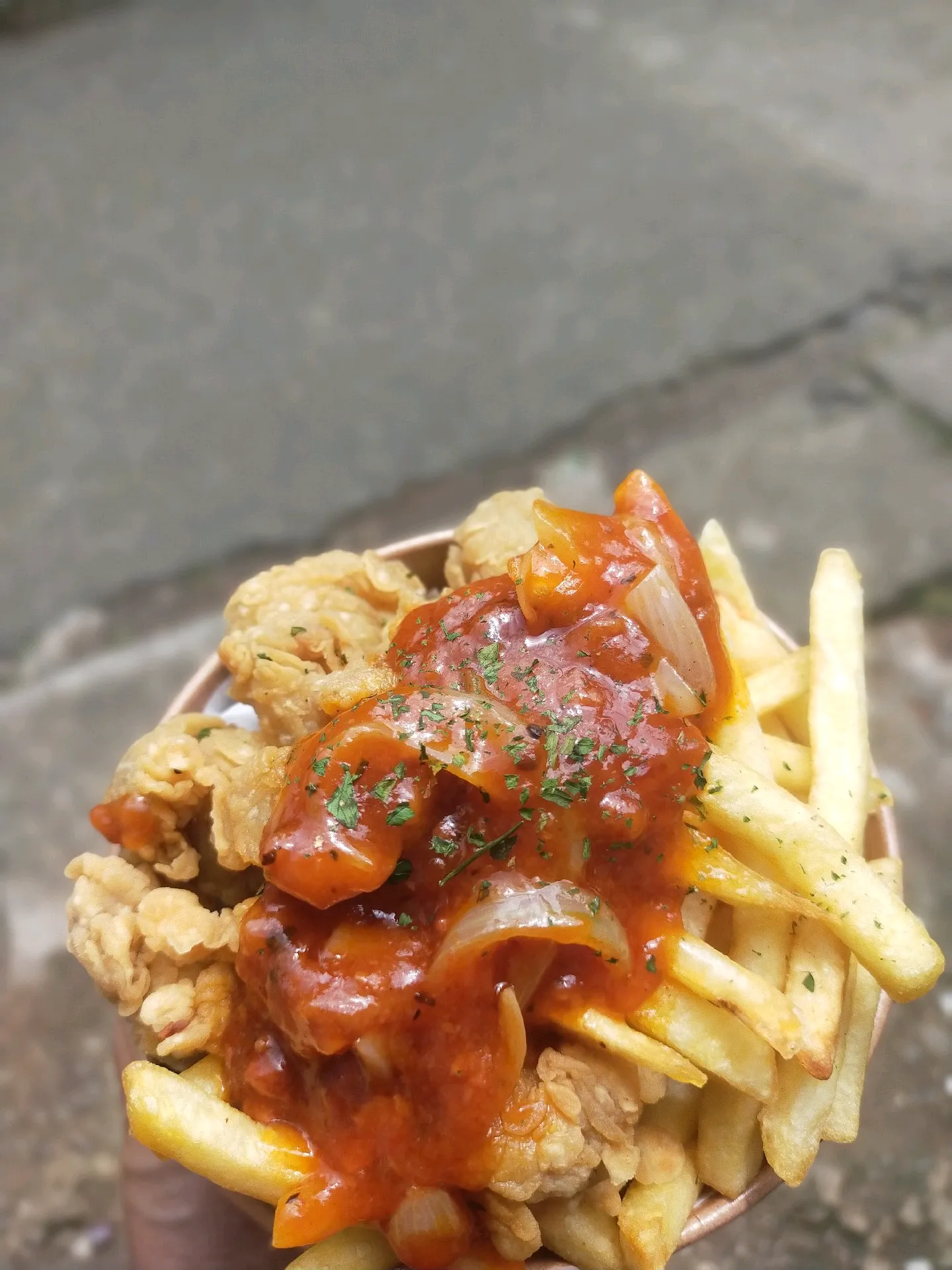 kentang ayam bolognese